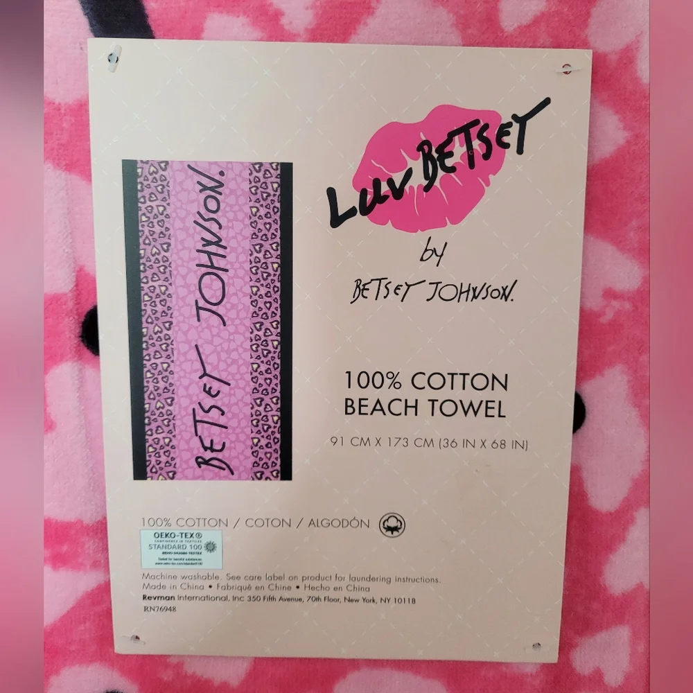 Betsey Johnson Beach Towel